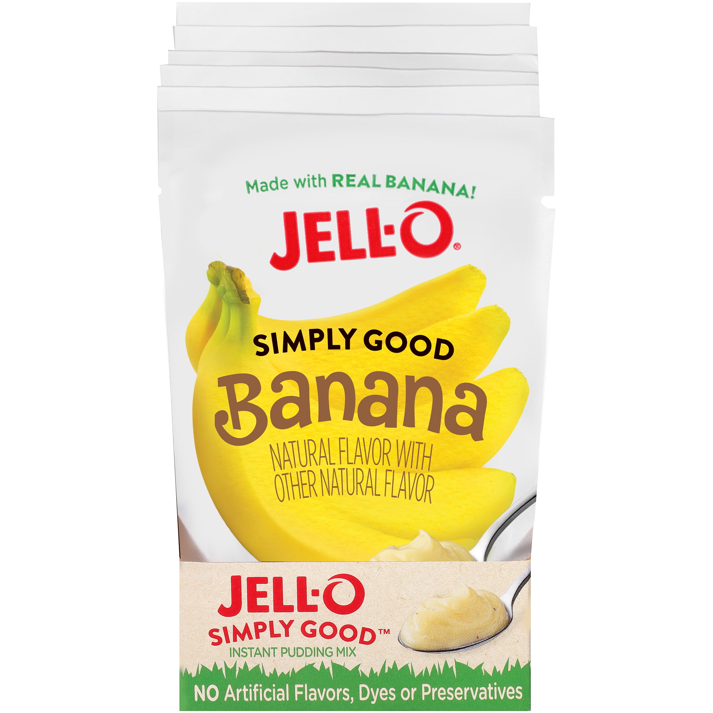 JellO Simply Good Banana Pudding 3.4 oz Pouch