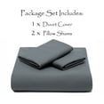 thumbnail image 3 of Chanasya Duvet Cover King Set Ultra Soft Solid 3-Piece Bedding - Luxurious Silky Soft Brushed Microfiber Comforter Cover Combo- Zipper Closure (1 Duvet Cover & 2 Pillow Sham) Graphite - King, 3 of 5