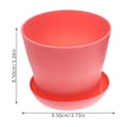 thumbnail image 2 of AURARMLET 9Jgo Macetas Plásticas Decorativas Para Plantas Con Drenaje Para Patios Y Oficinas, 2 of 8
