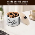 thumbnail image 4 of Wood Coffee Filter Holder with Lid, Large Capacity Coffee Filter Storage Case Dispenser, Rustic Storage Basket for Coffee Filters, Pods, & Tea Bags, Coffee Bar Accessories, 4 of 9