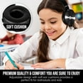 thumbnail image 4 of Classroom Headphones-Bulk 10-Pack, Student On Ear Comfy Swivel Earphones for Library, School, Airplane, Kids-for Online Learning and Travel, HQ Stereo Sound 3.5mm Jack (Black with Microphone), 4 of 7