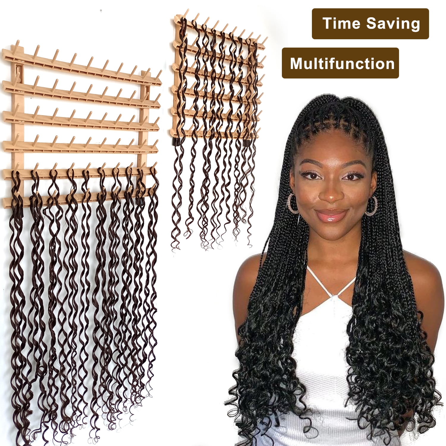 How to prep your braiding rack efficiently .. Braid time cut in 1