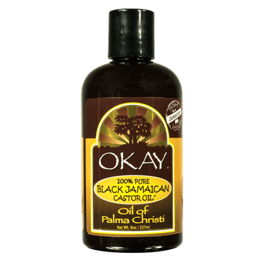Okay Black Jamaican Castor Oil, 8 Oz