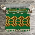 thumbnail image 4 of Ambesonne Irish Quilted Bedspread Set 3 Pcs, Traditional, Queen Size, Multicolor, 4 of 4