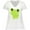 AA-White, variant on Inktastic Cute Frog, Little Frog, Baby Frog, Green Frog Women's Plus Size V-Neck T-Shirt