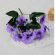 thumbnail image 1 of Xiao Hua 6 flores artificiales de pensamiento, flores falsas, flores artificiales para decoración de bodas, 1 of 5