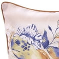 thumbnail image 5 of Jordan Manufacturing 18" x 18" Burnt Orange, Cream and Blue Sea Turtle Nautical Square Decorative Throw Pillow with Welt, 5 of 6