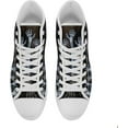 thumbnail image 3 of Coolcustomize Fashion Skull High-Top Canvas Shoes for Men Women -Unique Vibrant High Top Sneakers Comfortable Casual Shoes, 3 of 7