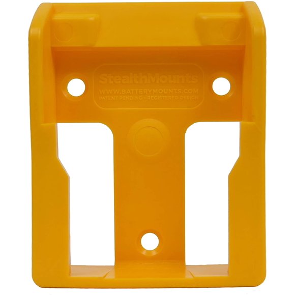 StealthMounts DeWalt XR Supports de Piles Jaunes 20V et 60V (Lot de 6)