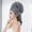 Grey, variant on NANDIYNZHI Hair Towel Hat Absorbing Large Wrap with Elastic Strap Fast Drying Anti Frizz Solid Color Towel WrapNANDIYNZHI