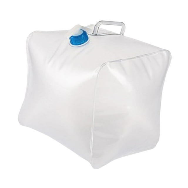 Bolsa de almacenamiento de agua plegable Contenedor de agua con grifo desmontable Accesorios portátiles a prueba de fugas Jarra de agua para picnic al 10 litros
