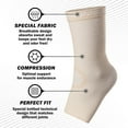 thumbnail image 6 of PowerLix Ankle Brace Compression Socks for Men and Women, Ankle Support for Injury, Beige, L, 1 Pair, 6 of 6