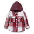 thumbnail image 4 of Gubotare Toddler Baby Boy Winter Jacket Toddler Boys Girls Shirt Coat Jacket Plaid Long Sleeve Kids Tops Hooded Outwear,C 4-5 Years, 4 of 5