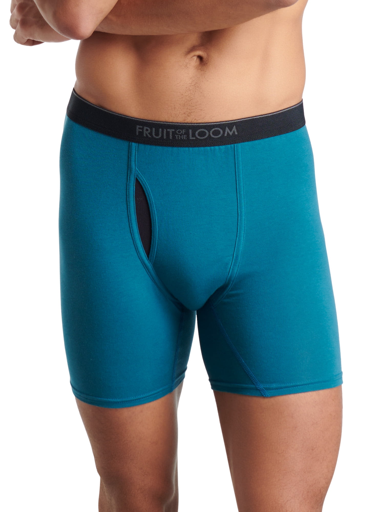 Fruit of the Loom Men's Cotton Stretch Boxer Briefs, 6-Pack