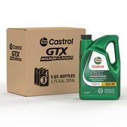 Castrol GTX High Mileage 5W-30 Synthetic Blend Motor Oil, 5 Quarts
