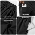 thumbnail image 7 of REDESS Men's Shorts Athletic with Liner,Shorts for Running Workout Basketball Gym,7"Inseam,Black, 7 of 7