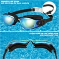 thumbnail image 4 of GPED Swim Goggles, 2 Pack Anti-fog No Leaking Anti-UV Silicone Swimming Goggles for Teen Youth Adult Women Men, 4 of 9