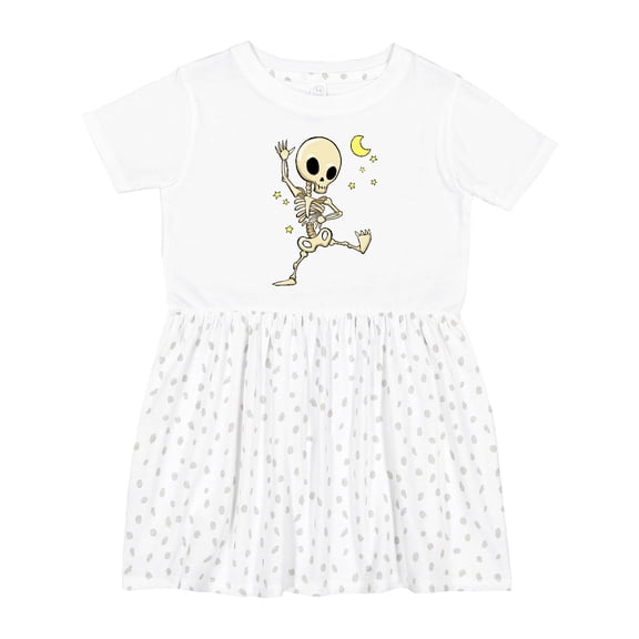 Inktastic Cute Dancing Skeleton Girls Toddler Dress