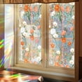 thumbnail image 5 of Colorful Floral Bouquet Window Sticker, Flower Window Clings, Rainbow Flowers Glass Decals Stickers, Stained Glass Film, Cut to Size Freely, for Home, Office Decor, 5 of 7