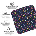 thumbnail image 3 of Honeii Colored Balloons print Leather Coaster Set of 4, ideal for safeguarding your furniture from drinks spills and effortless cleanup-Square, 3 of 6