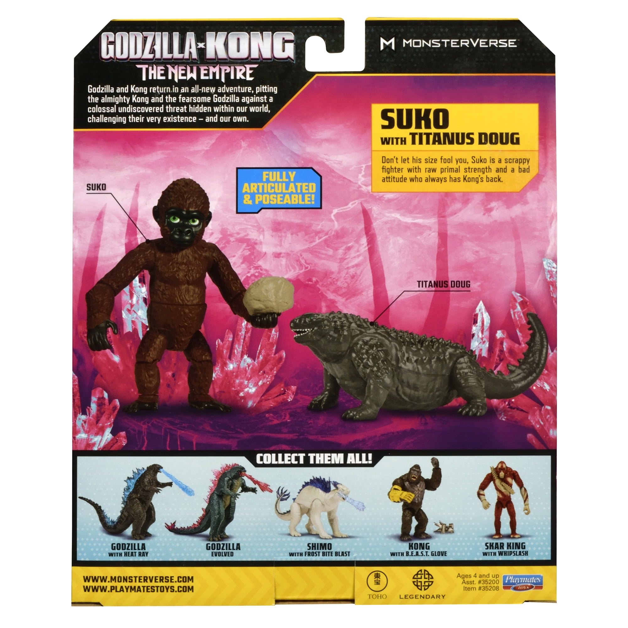 30▢KONG: THE NEW EMPIRE IY0611-3 Godzilla x Kong: KING KONG 3.5-Inch SUKO WITH TITANUS DOUG