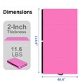 thumbnail image 6 of NETAJE 4'x10'x2" Folding Gymnastics Mat, Tumbling Mat with Carrying Handles for Home, Gym, Excercise, Stretching, Core Workouts, Pink, 6 of 7