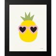 thumbnail image 2 of Kelle, Ann 12x14 Black Modern Framed Museum Art Print Titled - Sunny Pineapple, 2 of 5