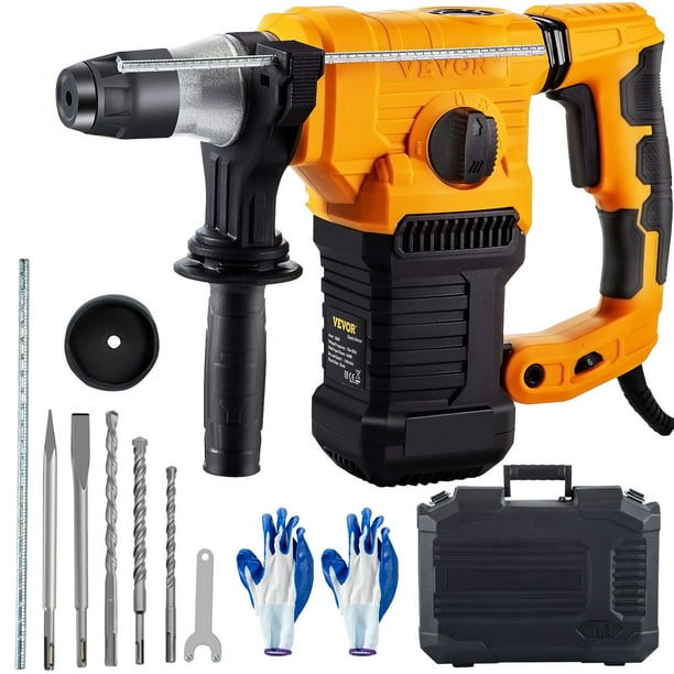 VEVOR 1"SDS Plus Rotary Hammer Drill , 9.5A , 1050W Electric Rotary