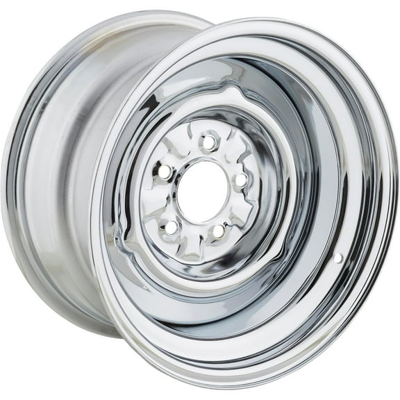 O/E Style Hot Rod Chrome Steel Wheel, 15x8, 5x4.5,
