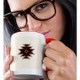 thumbnail image 2 of 3drose, Aztec Style Motif Browns, Rust and Cream Colors, 11oz Two-tone Red Mug, 2 of 6