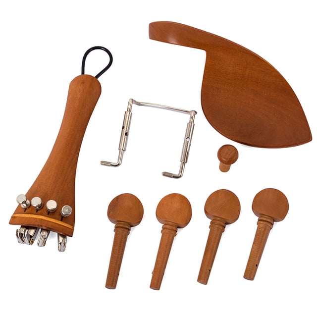 Chinrest sets Professional 4/4 Violin Tuning Pegs Aleación de madera Tablero de cadena Tablero de cadena Instrumentos musicales Instrumentos de reparación Suministros AweSitey OD010873-00