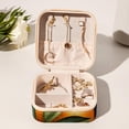thumbnail image 6 of Tangerine Travel Portable Jewelry Organizer: Square Jewelry Box Storage Case and Display for Rings, Earrings, Necklaces, Bracelets, and More - Suitable for Girls and Women, 6 of 6