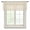 White, variant on Dusty Blue Sheer Curtains Valances for Windows Boho Modern Simple Vertical Lines Pattern Chiffon Kitchen Valances for Cafe, Voile Window Treatments Curtains for Living Room Bedroom, 60"x18"