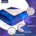 thumbnail image 6 of Solfres 5lbs Weighted Blanket for Kids, 36 x 41 Inches, Minky Printing Heavy Blanket 5 Pounds for Children and Teens Sleeping Ultra Soft and Cozy, Stars, Sensory Items for Sleep, Nebula Galaxy, 6 of 7