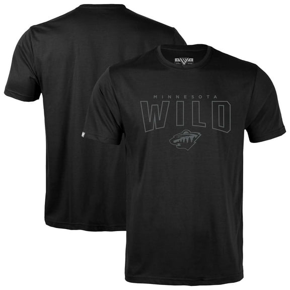 Men's Levelwear Black Minnesota Wild Richmond Darkmoon T-Shirt
