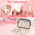 thumbnail image 3 of Parches de tela de chenilla con letras Jollidecor, 78 unidades, color blanco, 3 of 7
