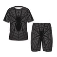 thumbnail image 1 of Balery Black Spider On Web 1 Conjunto de Pijama Infantil de Manga Corta con Estampado – Ropa de Dormir de Algodón Suave-XX-Large, 1 of 6