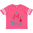 thumbnail image 3 of Inktastic Let It Snow, Snowflakes, Christmas - Red Blue Gray Boys or Girls Toddler T-Shirt, 3 of 5