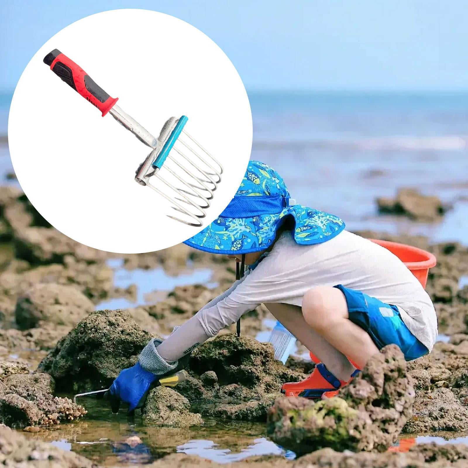 figatia Hand Rake Small Tool Cultivating Small Handheld Versatile Digging Soil Tiller for Lawn Backyard Yard Work Seaside