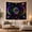 Galaxy Eye, variant on Rainbow Moon Phases and Celestial Hands on Black Background, Mystical Psychedelic for Space Lovers, Cosmic Celestial Wall Art, Halloween Gift Tapestry Wall Hanging for Bedroom and Living Room