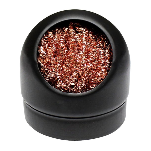 Limpiador De Puntas De Soldador De 5 Piezas, Bola De Limpieza De Punta De Soldadura De Alambre De Acero Con Base De Hierro Desmontable Negra, Kit De Limpieza En Espiral Para Soldadores Y Puntas Guardurnaity TO005560-02