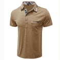 thumbnail image 2 of ZVNAΖH Polo Shirts for Men,Men Shirts Casual Short Sleeve Turn Down Collar Buttons Tops, 2 of 6