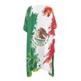 thumbnail image 2 of HELLHERO High Quality Fabrics Long Kimono Swimsuit Cover Up for Beach Galaxy Print Breathable Mexican Flag Design, 2 of 6