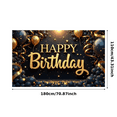 thumbnail image 2 of Gold Balloon Decoration Banner Decorative Stars Party Backdrop for Birthday Celebration Event Indoor, 2 of 7