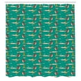 thumbnail image 3 of Ambesonne Cartoon Shower Curtain, Fox Flying with Balloons, 69"Wx84"L, Multicolor, 3 of 5