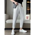 thumbnail image 4 of Pantalones elásticos refrescantes para hombre, pantalones de seda de hielo elástica para hombre, pantalones holgados, ropa elegante de primavera, moda de lujo, oferta de alta calidad, 4 of 5