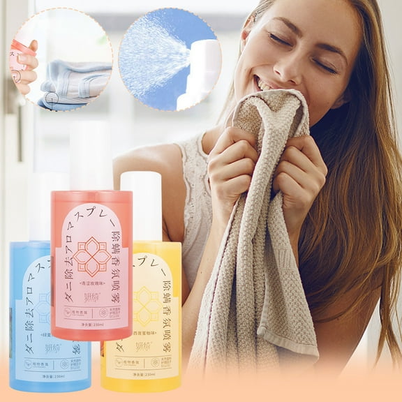 JLFNYA Fabric Spray,Fragrance Scented Fabric Spray,Clothing Fragrance Spray Bbq Smoke Odour Remover,Aromatic,Soothing,and Relaxing Linen Spray for Bedding,Laundry and Fabric Spray Freshener 230ml