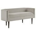 thumbnail image 1 of Madison Park Farrah Solid Wood and Polyester Accent Bench in Cream, 1 of 8