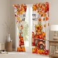 thumbnail image 3 of jejeloiu Autumn Harvest Pumpkin Black Out Curtains,Fall Yall Maples Curtains Pack of 2 (42x63 Each),Cartoon Gnome Bedroom Curtains For Men Women,Microfiber Bedroom Decor, 3 of 6