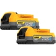 thumbnail image 1 of DEWALT 20V MAX* POWERSTACK™ Compact Battery, 2 Pack (DCBP034-2), 1 of 9